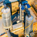 Planta intensiva de produção de areia seca tipo torre
